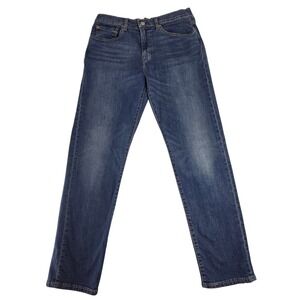 Levis Premium 502 Taper Mens Jeans 34x34 Blue Denim Medium Wash 29507-0284